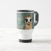 Curieuze Llama Travel Mug - Smile Reisbeker (Voorkant rechts)