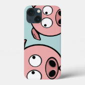 Curieuze varkens Case-Mate iPhone case (Achterkant)