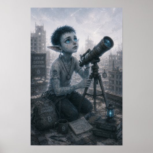 Curiosité / Astronome / Affiche de Toit (Devant)