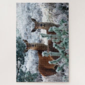 curiosité cerf puzzle (Vertical)