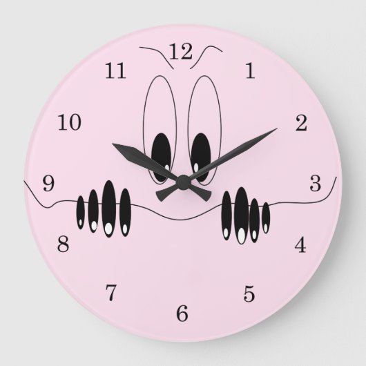 Curiosité drôle Yeux Horloge Sourire heureux (Recto)