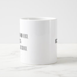 Curiositeit en moed vereisen extra koffie jumbo mok