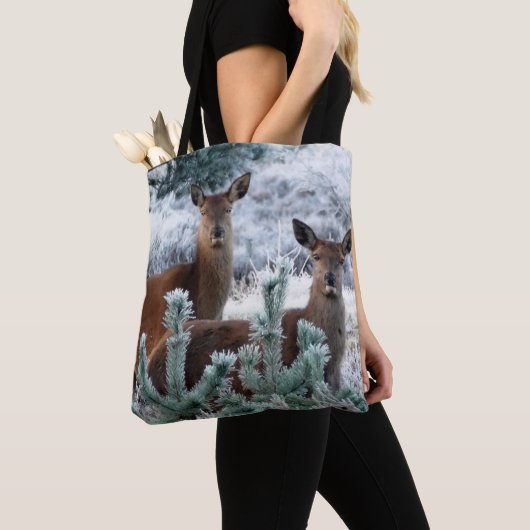 curiositeit hert canvas tas (Dichtbij)