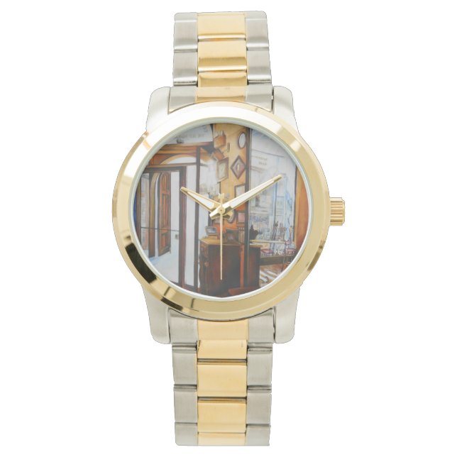 Curiositeit is het Hulpmiddel van het Wijs Horloge (Voorkant)