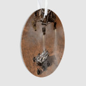 Curiosity Arrivant Sur La Surface Martienne. (devant)