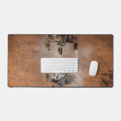 Curiosity Rover landt op het Marsoppervlak. Bureaumat (Keyboard & Muis)