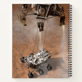 Curiosity Rover landt op het Marsoppervlak. Notitieboek (Achterkant)