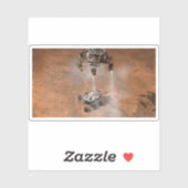 Curiosity Rover landt op het Marsoppervlak. Sticker (Vel)