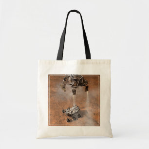 Curiosity Rover landt op het Marsoppervlak. Tote Bag