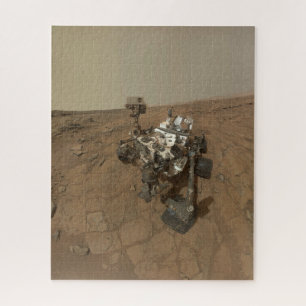 Curiosity Rover op het oppervlak van Mars. Legpuzzel