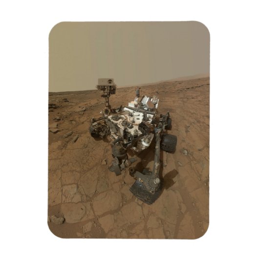 Curiosity Rover op het oppervlak van Mars. Magneet (Verticaal)