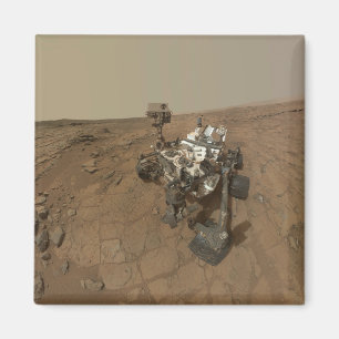 Curiosity Rover op het oppervlak van Mars. Magneet