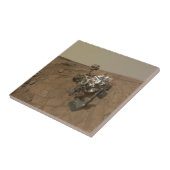 Curiosity Rover op het oppervlak van Mars. Tegeltje (Zijkant)