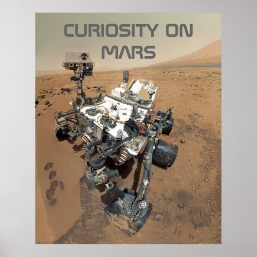 Curiosity Self-Portrait op Mars Poster (Voorkant)