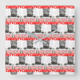 Curiosity Wall Clock Vierkante Klok