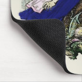 Curious Alice beroemd gemaakt door Mousepad Wonder Muismat (Hoek)