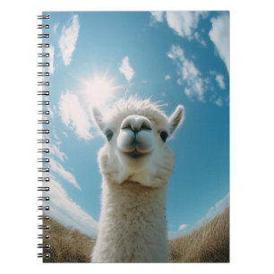 Curious Alpaca onder de zon Notitieboek