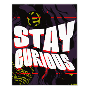 Curious Aura — Modern Minimalistische Poster