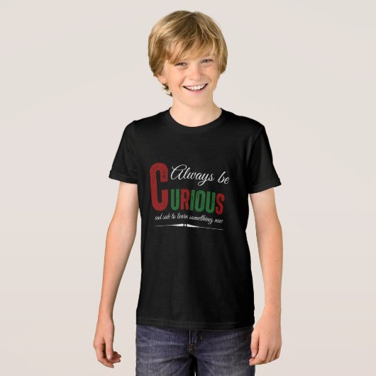 Curious B Tri-Blend Shirt (Voorkant volledig)