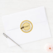 Curious Bee Editable Miel Étiquette (Jaune) (Enveloppe)