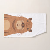 Curious Capybara Portrait Bad Handdoek (Handdoek)
