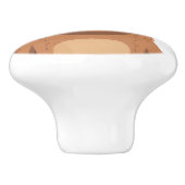 Curious Capybara Portrait Keramische Knop (Zijkant)