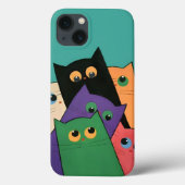 Curious Cats Case-Mate iPhone Case (Achterkant)