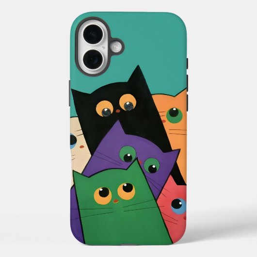 Curious Cats Case-Mate iPhone Case (Achterkant)