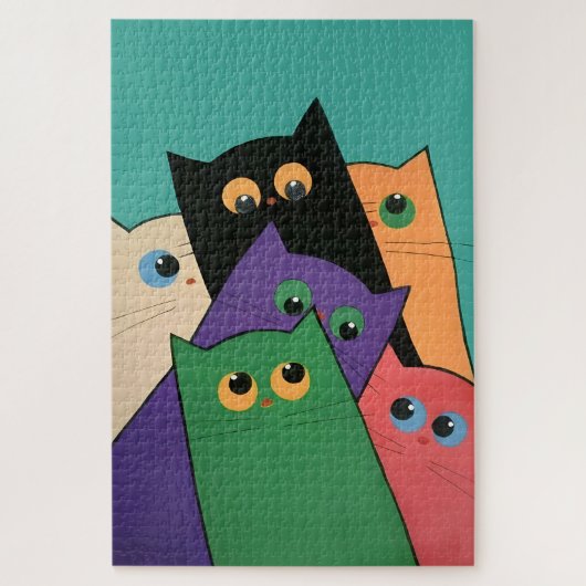 Curious Cats Legpuzzel (Verticaal)