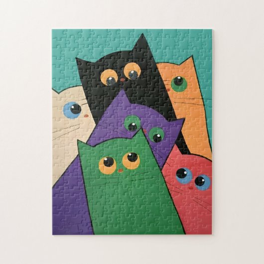 Curious Cats Legpuzzel (Verticaal)