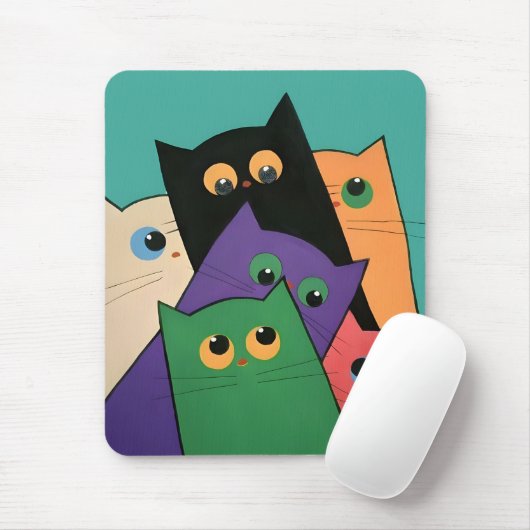 Curious Cats Muismat (Met muis)