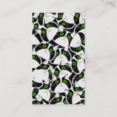 Curious Cats on a Garden Wall Visitekaartje (Achterkant)