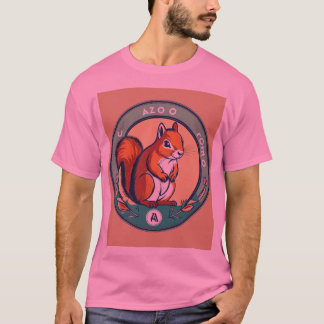 Curious Chipmunk Forest Adventure T-shirt Design
