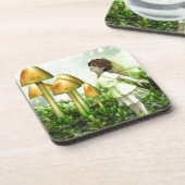 Curious Fairy - Fairy and Toadstools Drankjes Onderzetter (Linkerzijde)