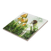 Curious Fairy - Fairy and Toadstools Tegeltje (Zijkant)