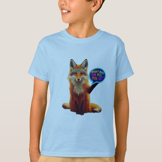 Curious Fox Question Mark T-Shirt (Devant)