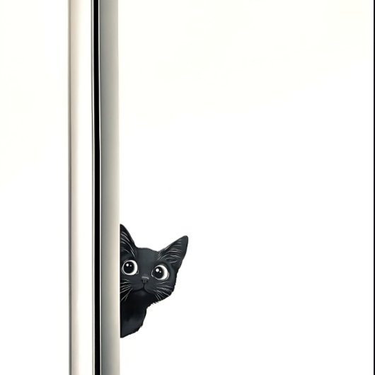 Curious Kitty Cat Peek Funny Sticker