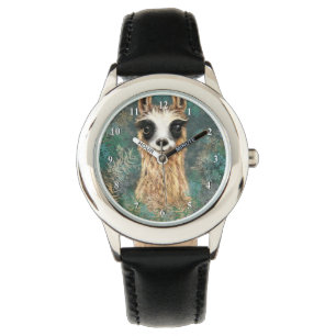 Curious Llama Funny Watch Horloge