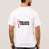 Curious Question Mark Design T-shirt (Achterkant)