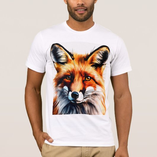 Curious Red Fox Peking T-shirt (Voorkant)