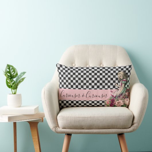 Curiouser en Curiouser Alice in Wonderland Pillow Kussen (Stoel)
