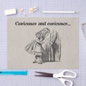 Curiouser en Curiouser Alice Met Sleutel Tissuepapier (Craft)