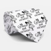 Curiouser en curiouser stropdas (Opgerold)
