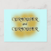 Curiouser en Curiouser T-shirts, Mokken, kleding Briefkaart (Voorkant)