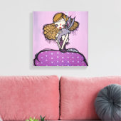 "Curiouser et Curiouser !" Toile enrobée, 12 po x (Insitu(Salon))