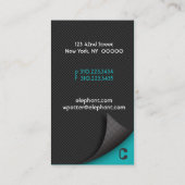 Curl #204 visitekaartje (Achterkant)