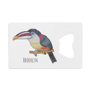 Curl crested aracari bird cartoon