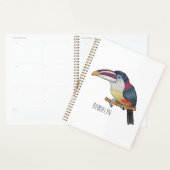 Curl crested aracari bird cartoon (Devant avec enveloppe)