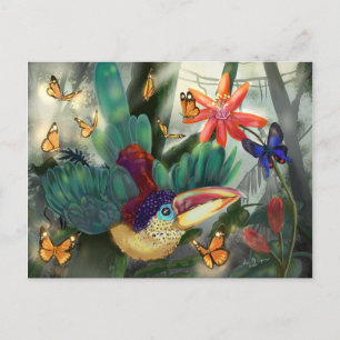 Curl Crested Aracari Toucan Briefkaart