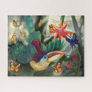 Curl Crested Aracari Toucan Legpuzzel